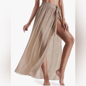 NIB Khaki wrap beach sarong for size 4-12